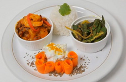 Brendan’s prawn vindaloo dish on Yes Chef