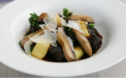 The Galvin Brothers’ Braised Short Ribs with Potato Dumplings and Mushrooms dish on Sunday ...