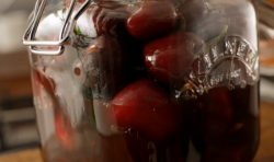 Lorraine Pascale’s summer cherries with winterport, cinnamon and orange syrup on Lorraine’s Fast ...