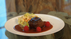 Pierre Koffmann’s venison with a French raspberry and chocolate sauce dish on Saturday Kitchen