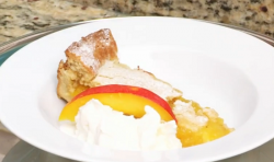 Rustie Lee Caribbean apple and mango pie with rum ice cream dessert on Who’s Doing The Dishes?