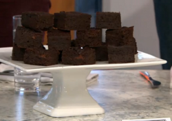 Adria’s Black bean brownies on Sunday Brunch