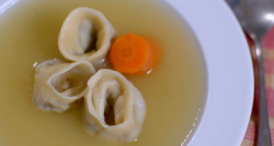 Jewish chicken soup and dumplings stuffed with chicken wings meat on the Hairy Bikers – Ch ...