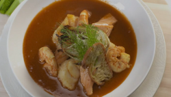 Karen and Alex’s fish and fennel stew dish on My Kitchen Rules