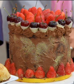 Jane’s chocolate cake on The Great British Bake Off final