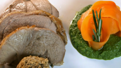 Paula and David’s Slow Roasted Lamb with Buttery Polenta and Warm Carrot and Kale Pesto on ...