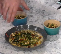 Rosemary lentil risotto on Sunday Brunch
