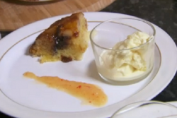 Ben and Dan’s pineapple upside down cake with bourbon vanilla ice cream dessert on My Kitc ...