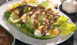 Rick Stein’s anchovy salad with eggs and croutons on Saturday Kitchen