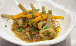 Monica’s artichoke barigoule on MasterChef: The Professionals