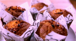 The Hairy Bikers American blueberry muffins with lemon curd dessert on Saturday Kitchen