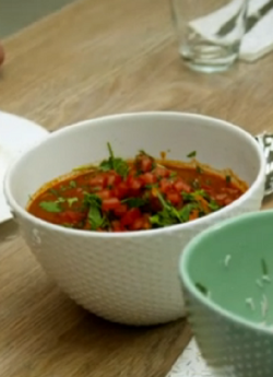 Simon Rimmer’s chicken curry with spinach dish on Tricks of the Restaurant Trade