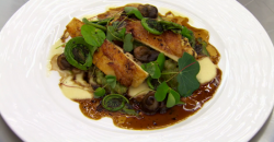 Arnaud’s roast chicken with snails dish on MasterChef: The Professionals