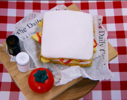 Jenna’s chip butty showstopper cake on Junior Bake Off UK