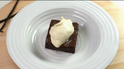 Dan and Ben’s chocolate brownie dessert on My Kitchen Rules