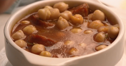 Chorizo with chickpeas stew on on Rick Stein’s Long Weekends