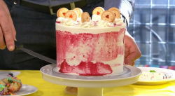 Cupcake Jemma’s jammie dodger with vanilla cake on Sunday Brunch