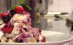 Gabriella’s Eaton mess dessert on The One Show