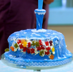 Harry’s Elephant cake on Junior Bake OFF UK