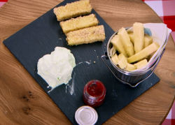 Dylan’s fish and chips showstopper cake on Junior Bake Off UK