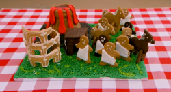 Francesca’s Eruption of mount Vesuvius biscuits on Junior Bake Off UK