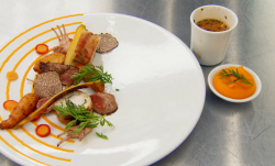 Gary’s rabbit with ragu dish on MasterChef: The Professionals