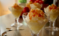 Tom Kerridge’s gin and tonic granita dessert on Saturday Kitchen