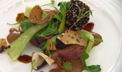 Kirsty’s duck dish on MasterChef: The Professionals