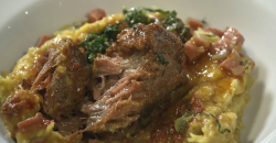 Portuguese pork cheek dish on Rick Stein’s Long Weekends