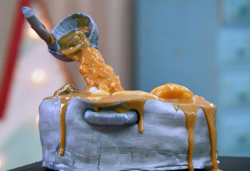 Tyresse’s St Lucian Bouyon Soup cake on Junior Bake Off