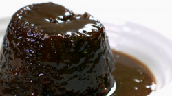 Rachel and Andy’s sticky toffee pudding dessert on MY Kitchen Rules