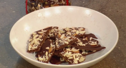 Chetna Makan’s dark chocolate and caramel bark  with cardamom and cinnamon on Christmas Ki ...