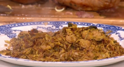 Jamie Oliver’s Brussels in a hustle made with Worcestershire sauce on This Morning