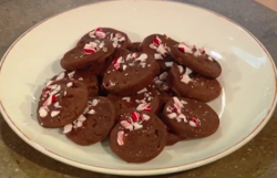 Ed’s chocolate  candy canes biscuits on Christmas Kitchen