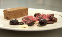 Gary’s chocolate and cherry  gateau dessert on MasterChef: The Professionals