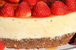 Joel’s strawberry cheesecake on Sunday Brunch