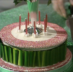 Fanny Cradock Christmas cake on The A to Z of TV Cooking