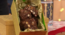 Christmas pudding rocky road chocolate snakes on Sunday Brunch