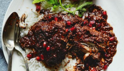 Yasmin Khan’s Persian Fesenjoon dish on Sunday Brunch