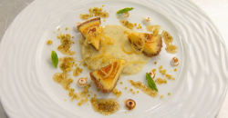 Gary’s lemon tart dessert on MasterChef: The Professionals