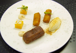 Alyn Williams ginger cake with pineapple dessert on MasterChef: The Professionals