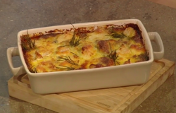 Matt’s goat cheese and chutney strata dish on Christmas Kitchen