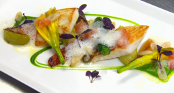 George Blogg’s John Dory fish with razor clams and courgettes dish on MasterChef: The Prof ...