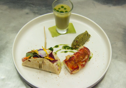 Alyn Williams lobster taco starter dish on MasterChef: The Professionals