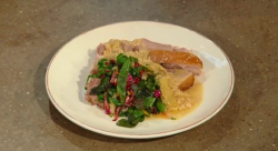 Matt’s pork loin cooked in milk and spices on Christmas Kitchen