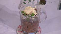 Theo’s Christmas pudding in a mug on This Morning