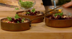 Yotam’s savoury blue cheesecake with honey on Saturday Kitchen