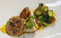 Alyn Williams turbot signature dish on MasterChef: The Professionals