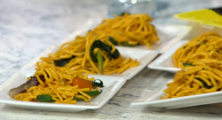 Rebecca Seal’s fish pasta on Sunday Brunch New Year Special