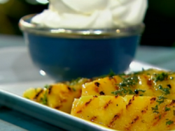 Simon Rimmer honey butter pineapple and vanilla cream dessert on Sunday Brunch